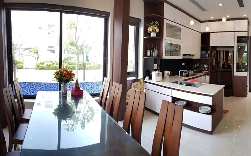 phòng bếp villa ngọc trai nt123